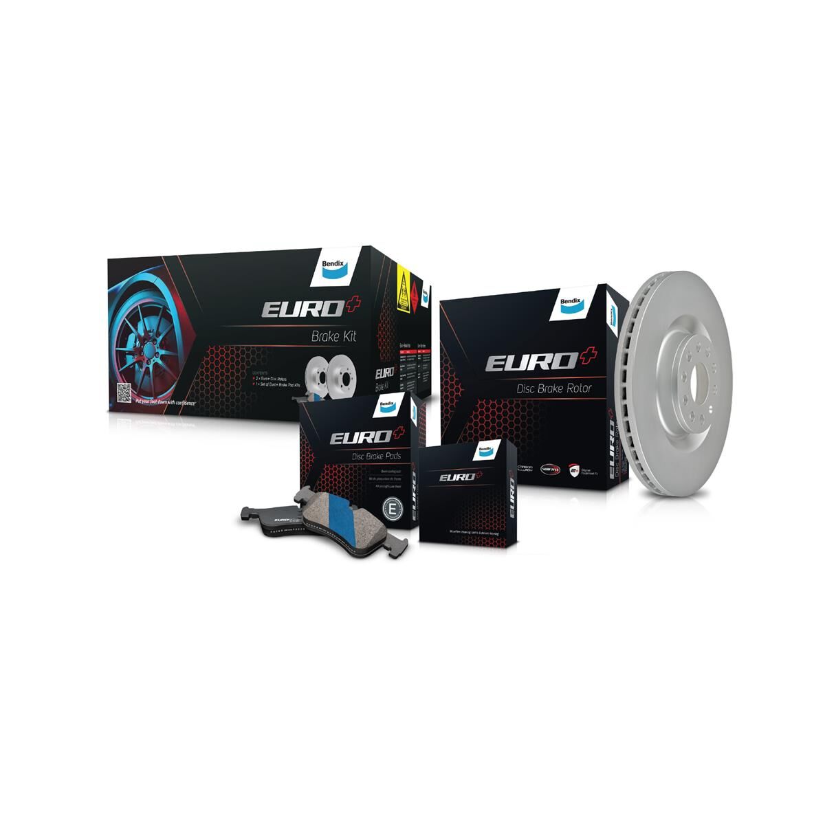 BENDIX EURO+ BRAKE KIT - EBK3F-EURO+, , scaau_hi-res