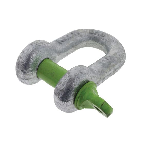 PKT 1 D SHACKLE 10mm RATED TO 1000kg GALVANISED DROP FORGED, , scaau_hi-res