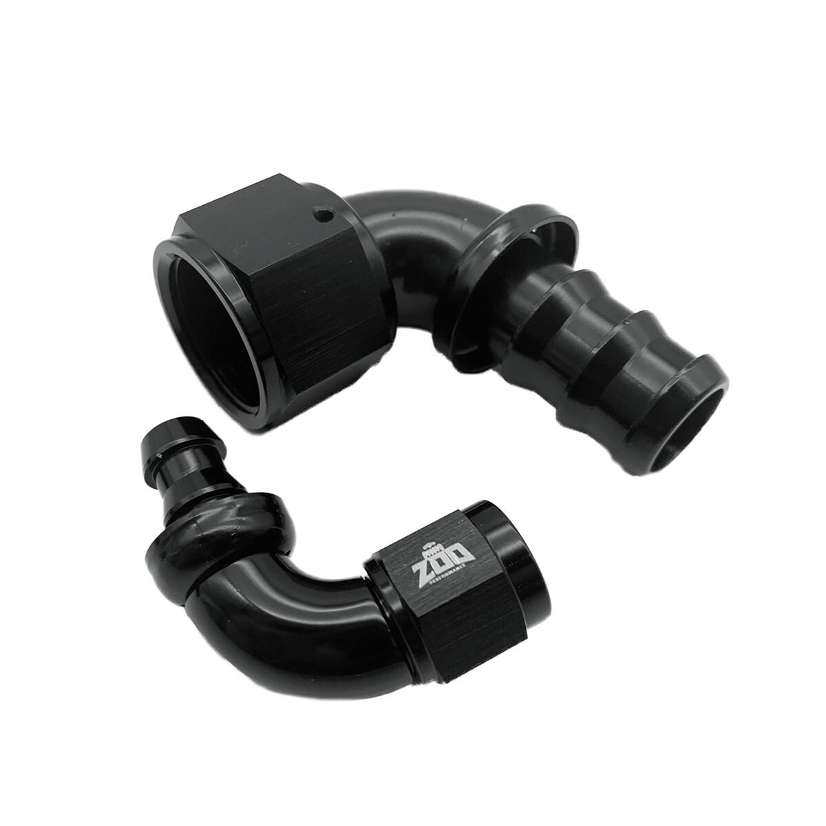 Zoo Performance 400 Series AN12 90 Deg Push Lock Hose Fitting ZOO