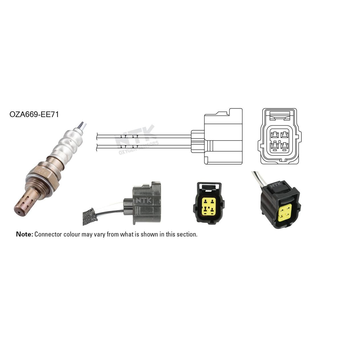 NTK OXYGEN SENSOR - OZA669-EE71, , scaau_hi-res