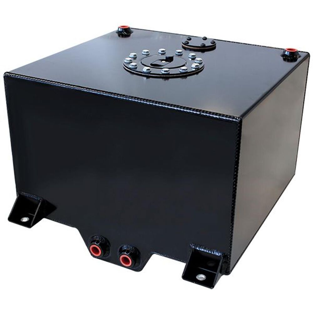 Aeroflow Aluminium 10 Gallon (38L) Fuel Cell with Cavity/Sump (Black
