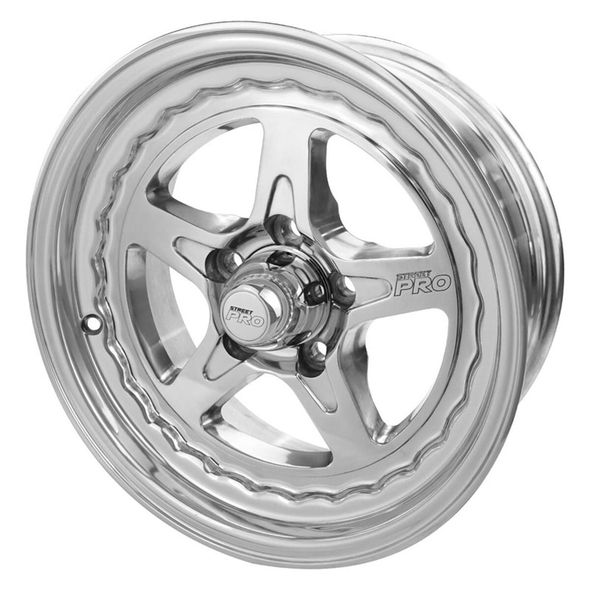 STREET PRO LL CONVO PRO WHEEL POLISHED 15X6' FOR FORD BOLT CIRCLE 5X 4.50', (0) 3.50' BACK SPACE, , scaau_hi-res