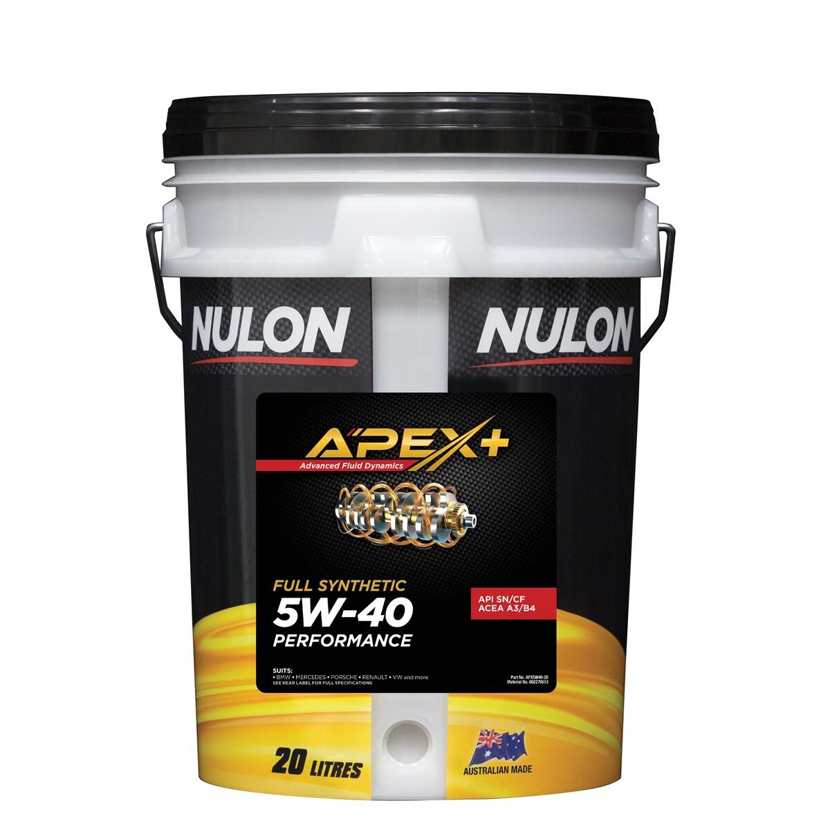 20L NULON APEX+ 5W-40 PERFORMANCE, , scaau_hi-res