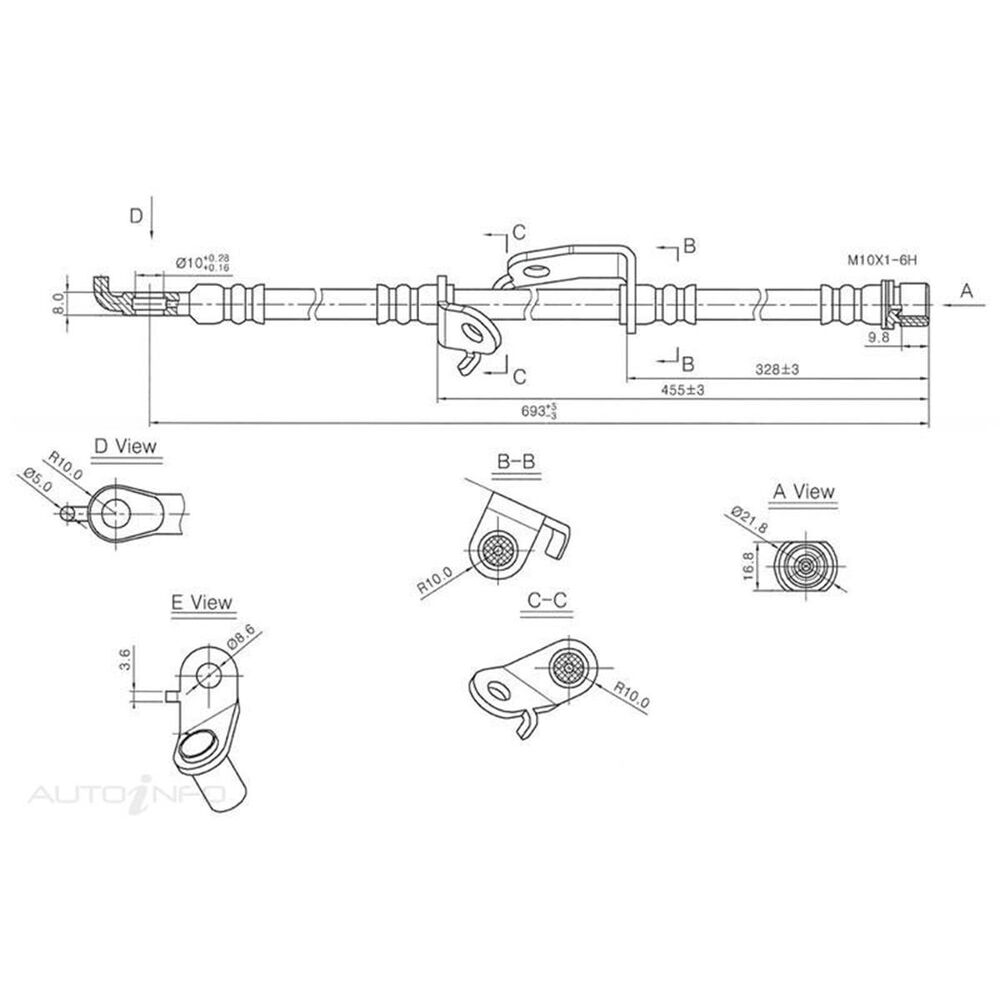 IBS Brake Hose H7905 Supercheap Auto
