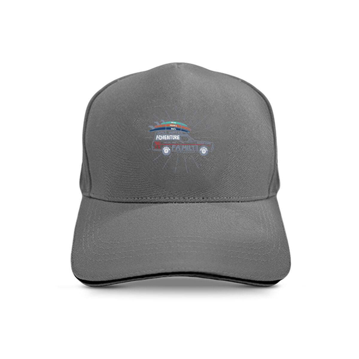 ADULT 5-PANEL CAP-GREY [ADVENTURE WITH FAMILY], , scaau_hi-res