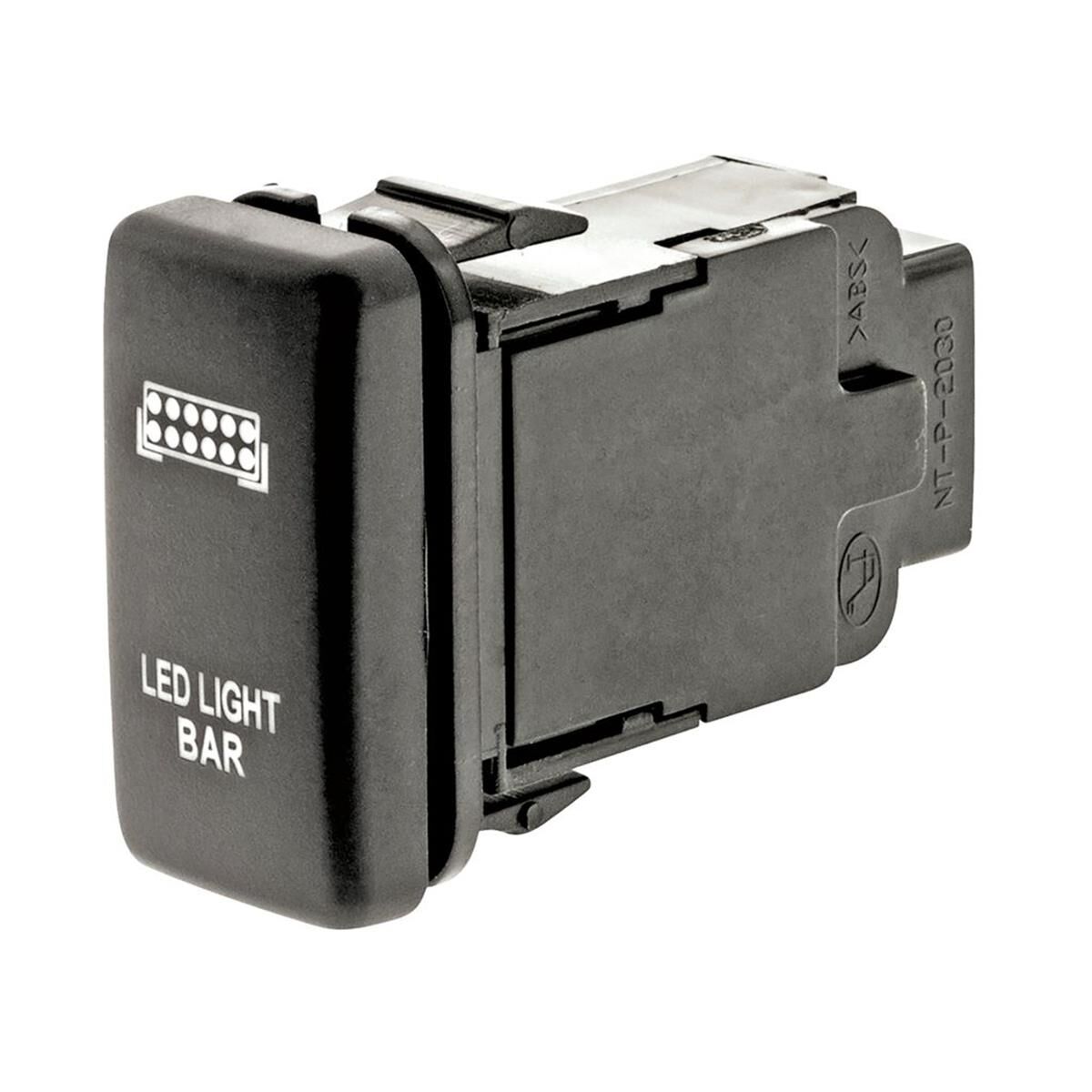 SWITCH PUSH BUTTON ON / OFF OE RPL 12V LED LIGHT BAR AMBER ILLUM T/S EARLY TOYOTA HULK, , scaau_hi-res