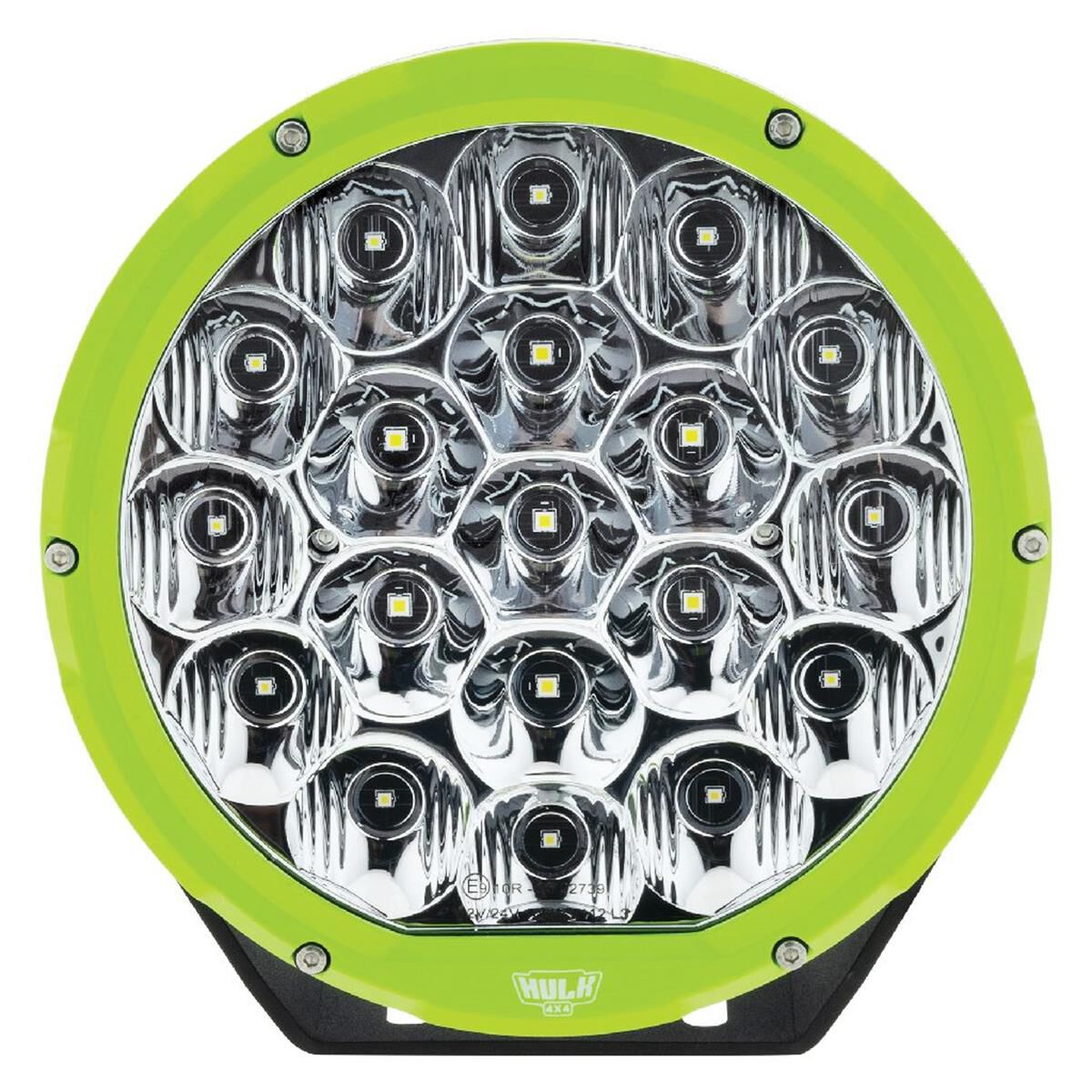 7" RND LED DRIVING LAMP DRIVNG BEAM 9-36V 106W 19 LED's BLACK 11,000Lms, , scaau_hi-res