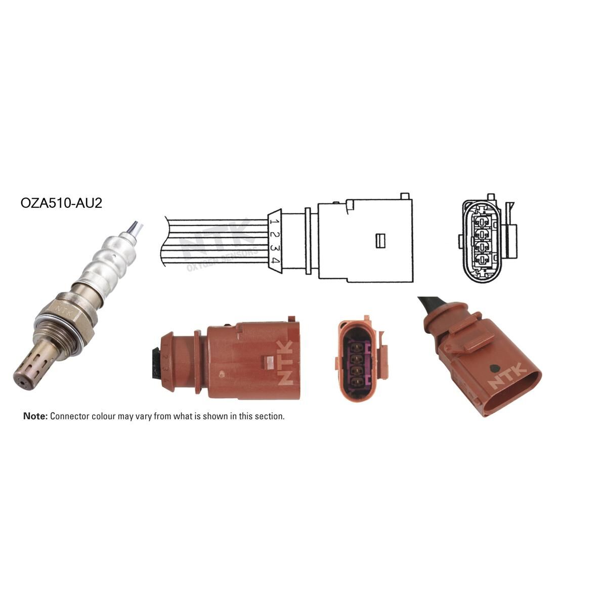 NTK OXYGEN SENSOR - OZA510-AU2, , scaau_hi-res