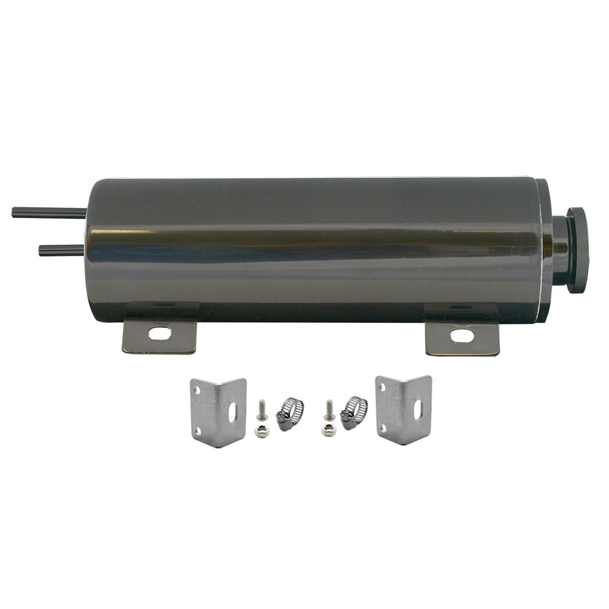 Radiator Overflow Tank 3 x 10 Black Stainless Steel 965ml, , scaau_hi-res