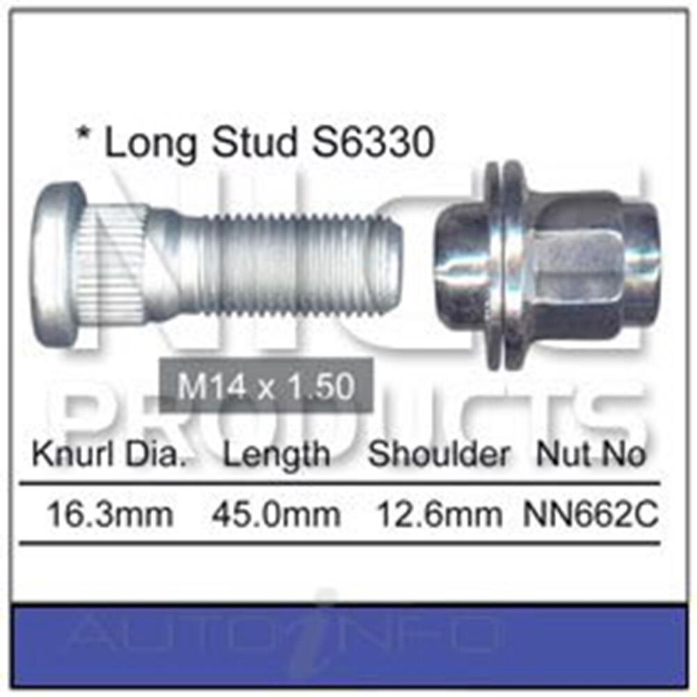 Nice Wheel Stud And Nut Set NS634 Supercheap Auto