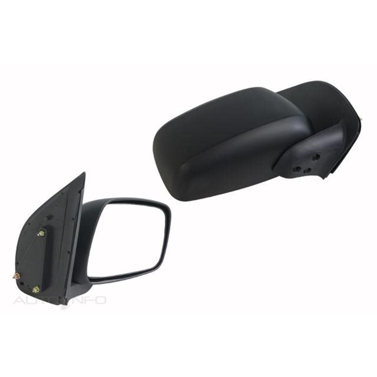 NISSAN NAVARA  D40  12/2005 ~ 2015  BLACK MANUALDOOR MIRROR  RIGHT HAND SIDE, , scaau_hi-res