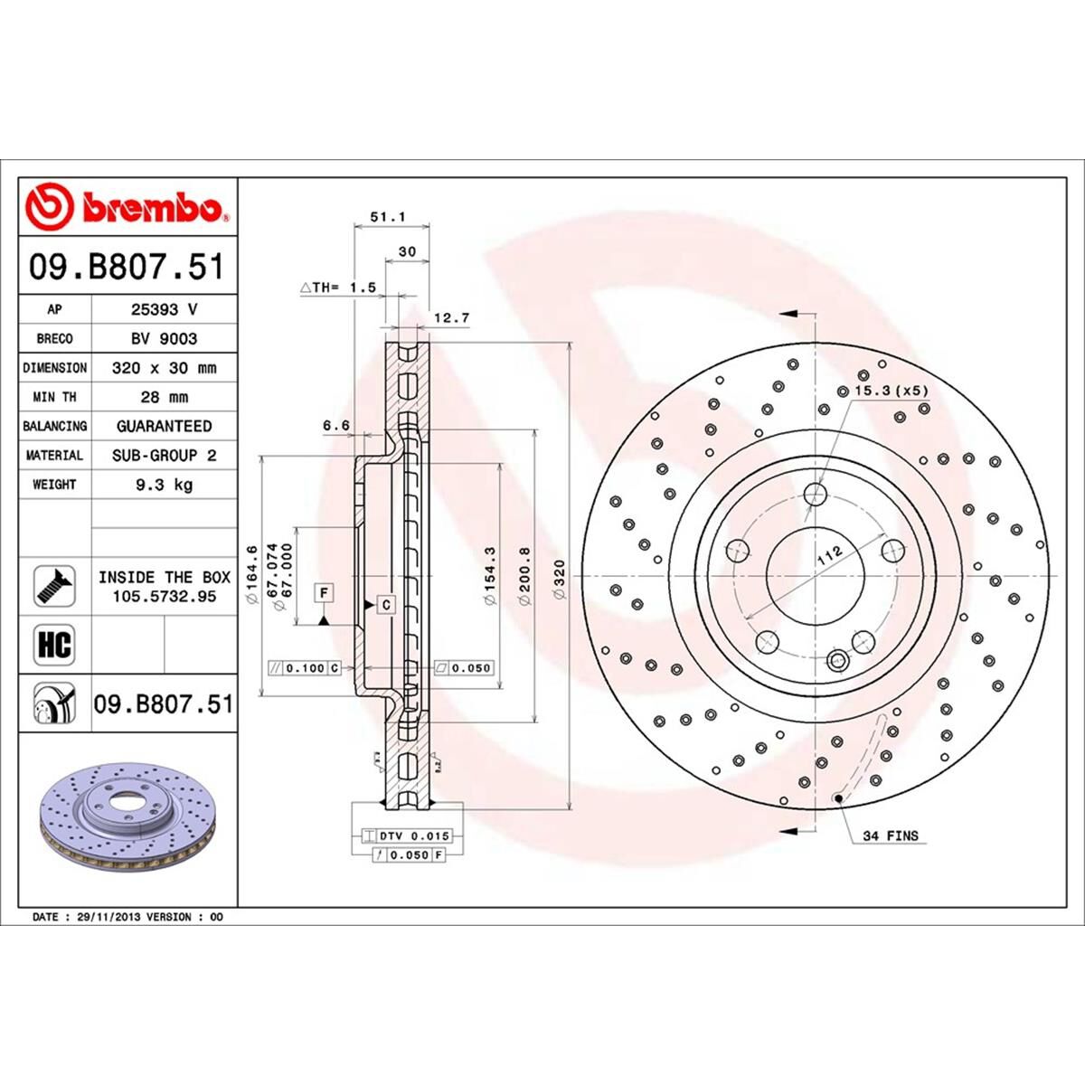 BREMBO DISC ROTOR, , scaau_hi-res