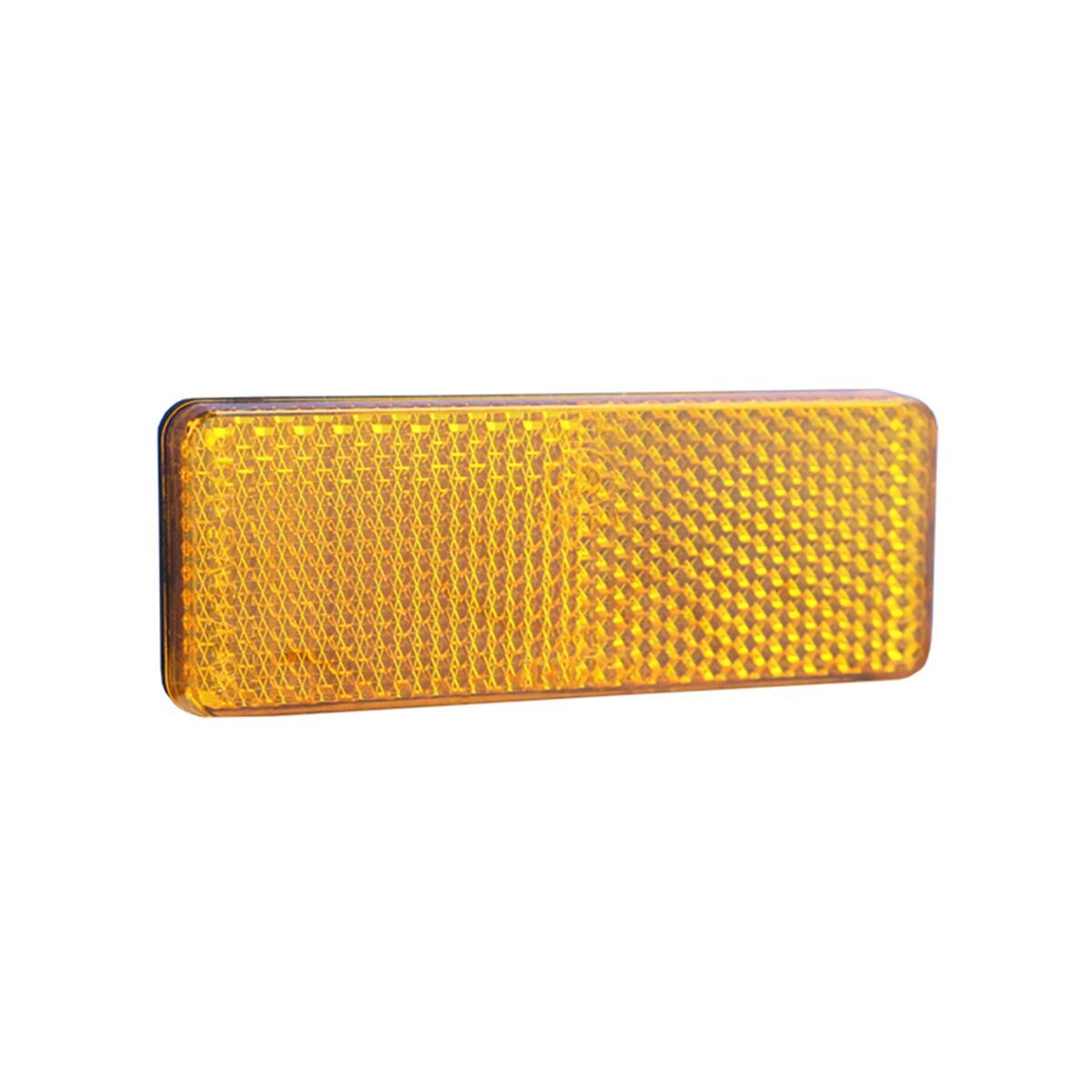 Sunrise Reflector Stick On 84 x 30mm - Amber, , scaau_hi-res