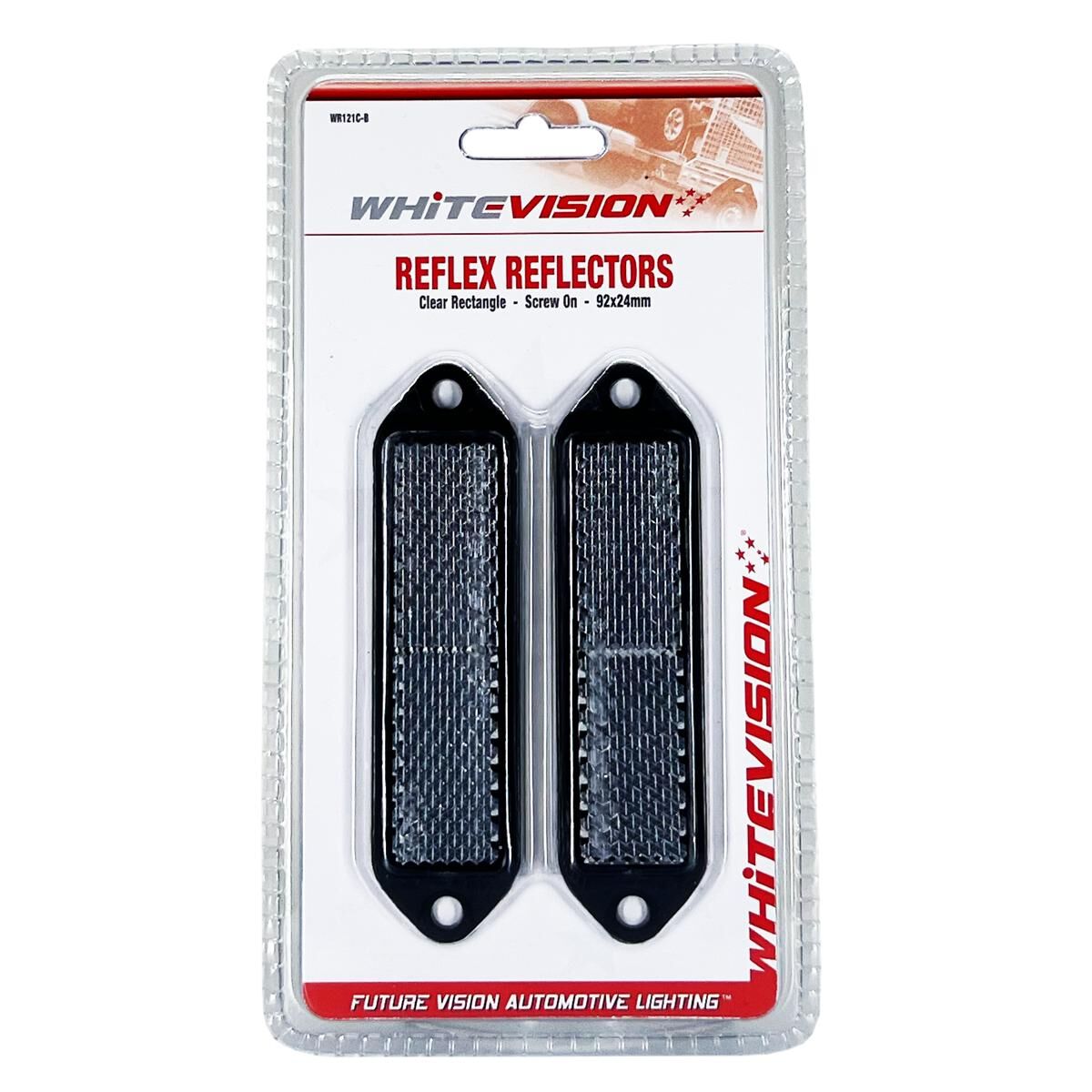 SCREW MOUNT CLEAR REFLECTOR WITH BLACK BASE, , scaau_hi-res