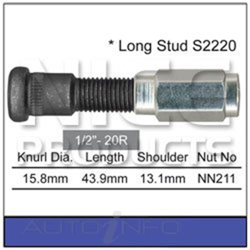 Nice Wheel Stud And Nut Set NS243 Supercheap Auto