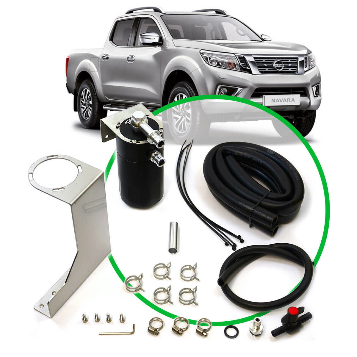 OIL CATCH TANK FULL KIT SUIT NAVARA D23 2.3L 2015 - ON, , scaau_hi-res
