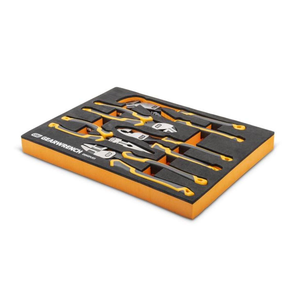5 PIECE PITBULL CUSHION GRIP PLIERS SET IN FOAM STORAGE TRAY, , scaau_hi-res
