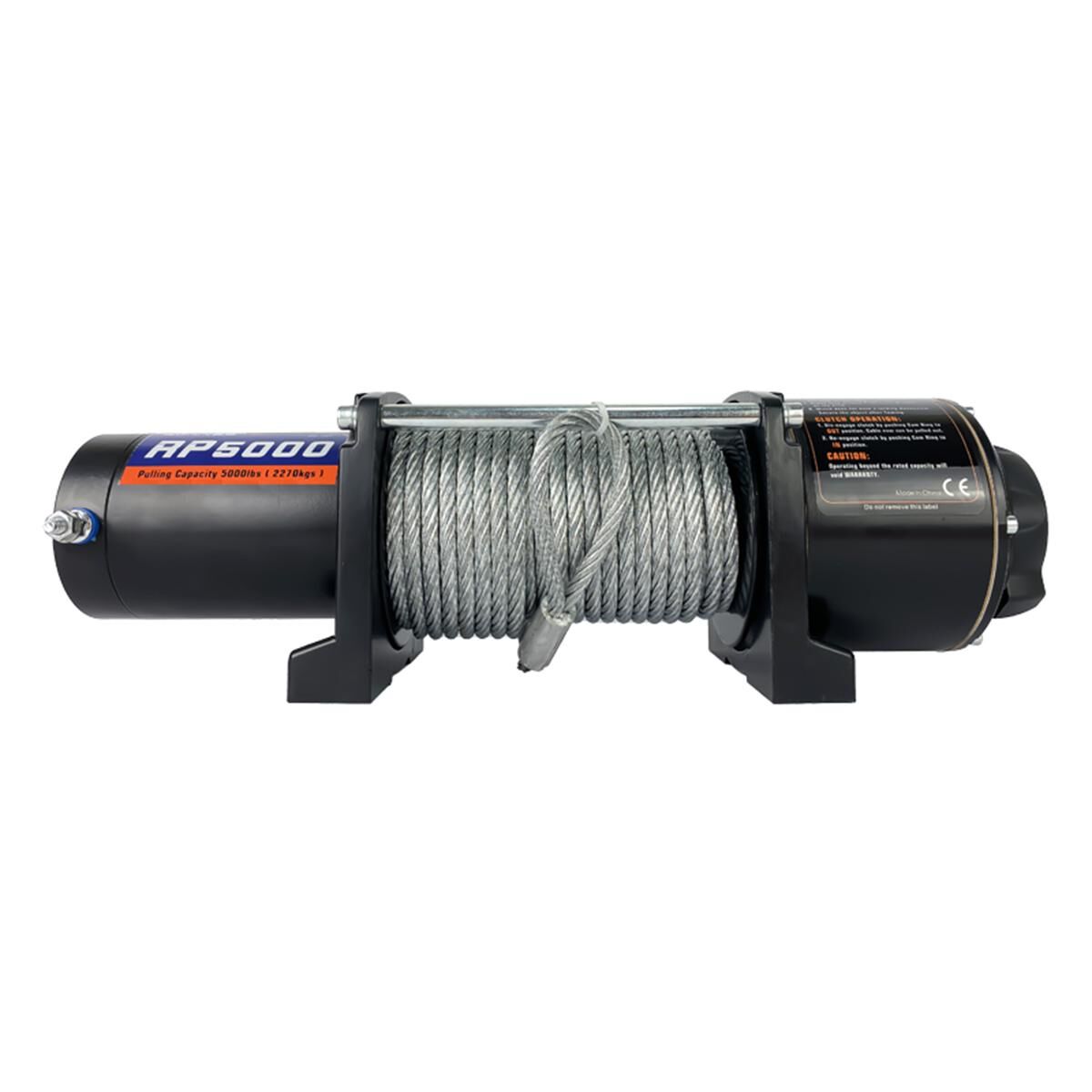Sunrise Electric Winch 5000lbs (2268kg) 12V 136:1 Gear Ratio 12m Cable, , scaau_hi-res