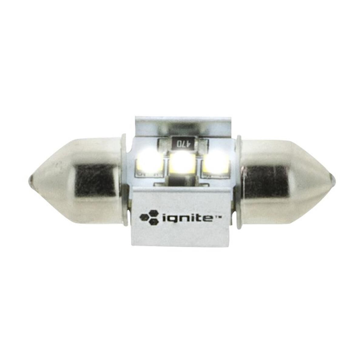 PKT 1 LED SIGNALLING GLOBE12v 31mm FESTOON WHITE CANBUS220 LUMENS, , scaau_hi-res