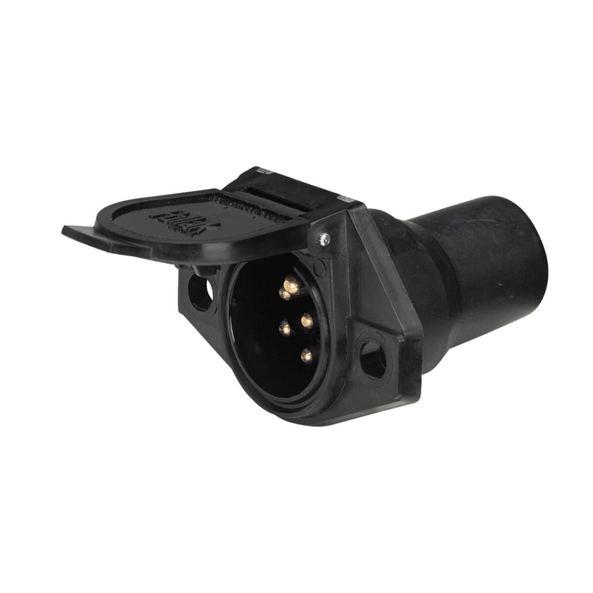 7PIN H/DUTY PLASTIC SKT W/BOOT, , scaau_hi-res