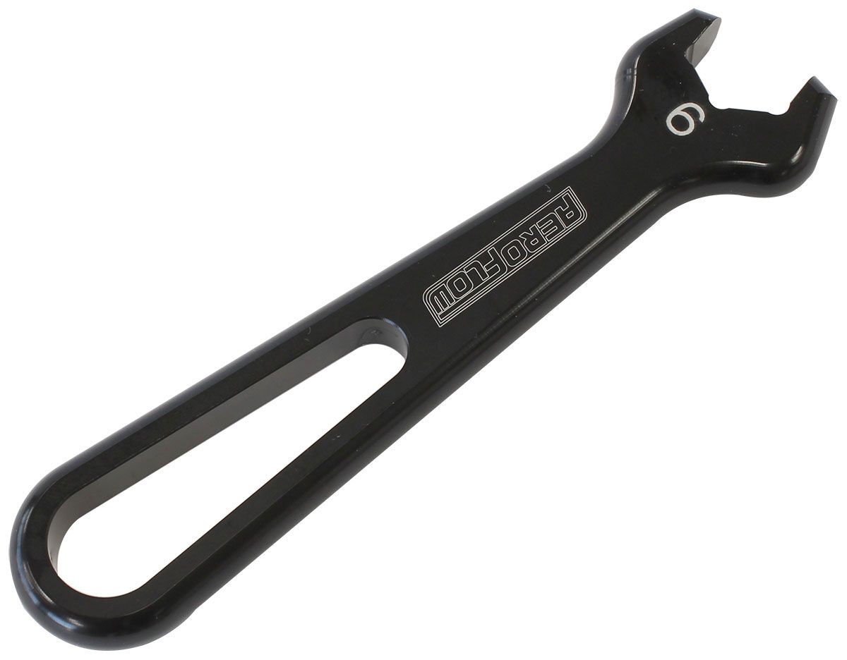 ALLOY PRO SPANNER SINGLE -6AN BLACK SINGLE -6AN PRO WRENCH, , scaau_hi-res