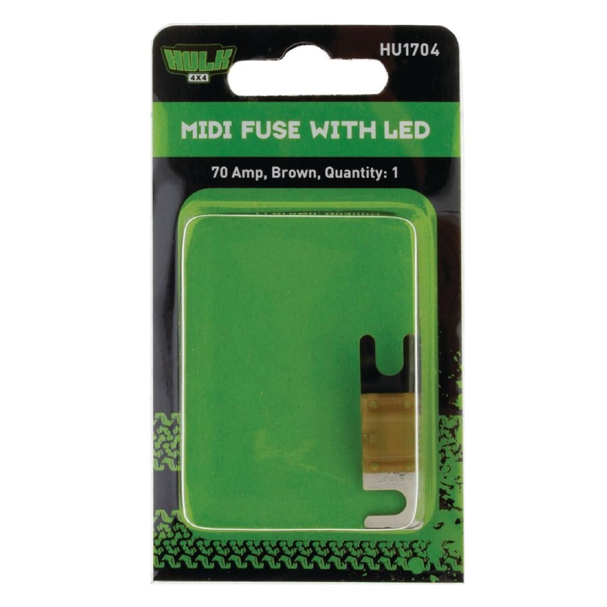 PKT 1 MIDI FUSE BROWN 70 AMP WITH LED 32 VDC, , scaau_hi-res