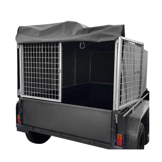 Sunrise Trailer Canvas Cover Suit Sunrise Cage - 8 x 5 x 2 Feet, , scaau_hi-res