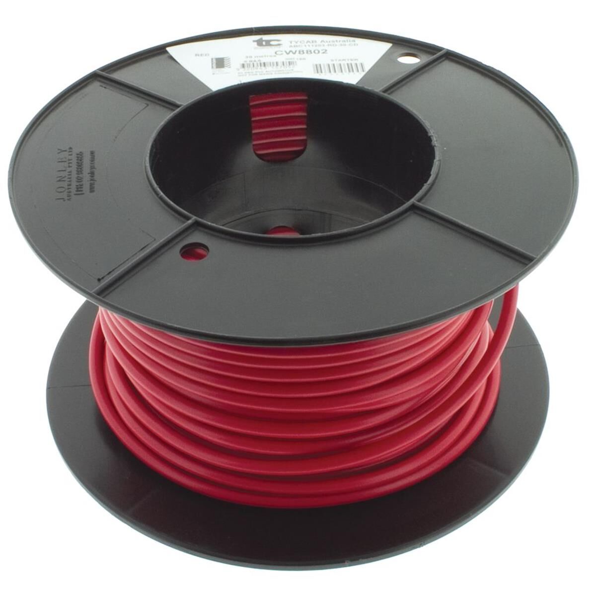 8 B&S BATTERY CABLE RED 30m 7.71mm2 (96/0.32) 74amps, , scaau_hi-res