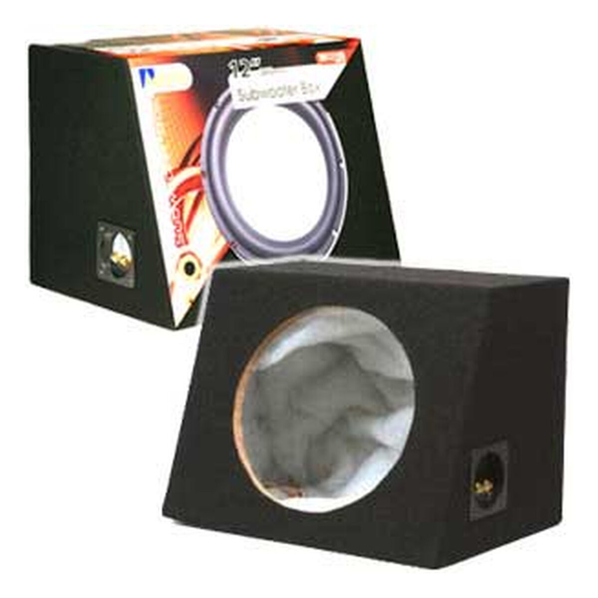 SEALED 12"305MM SUB BOX HOLE IN ANGLED SIDE OF BOX, , scaau_hi-res