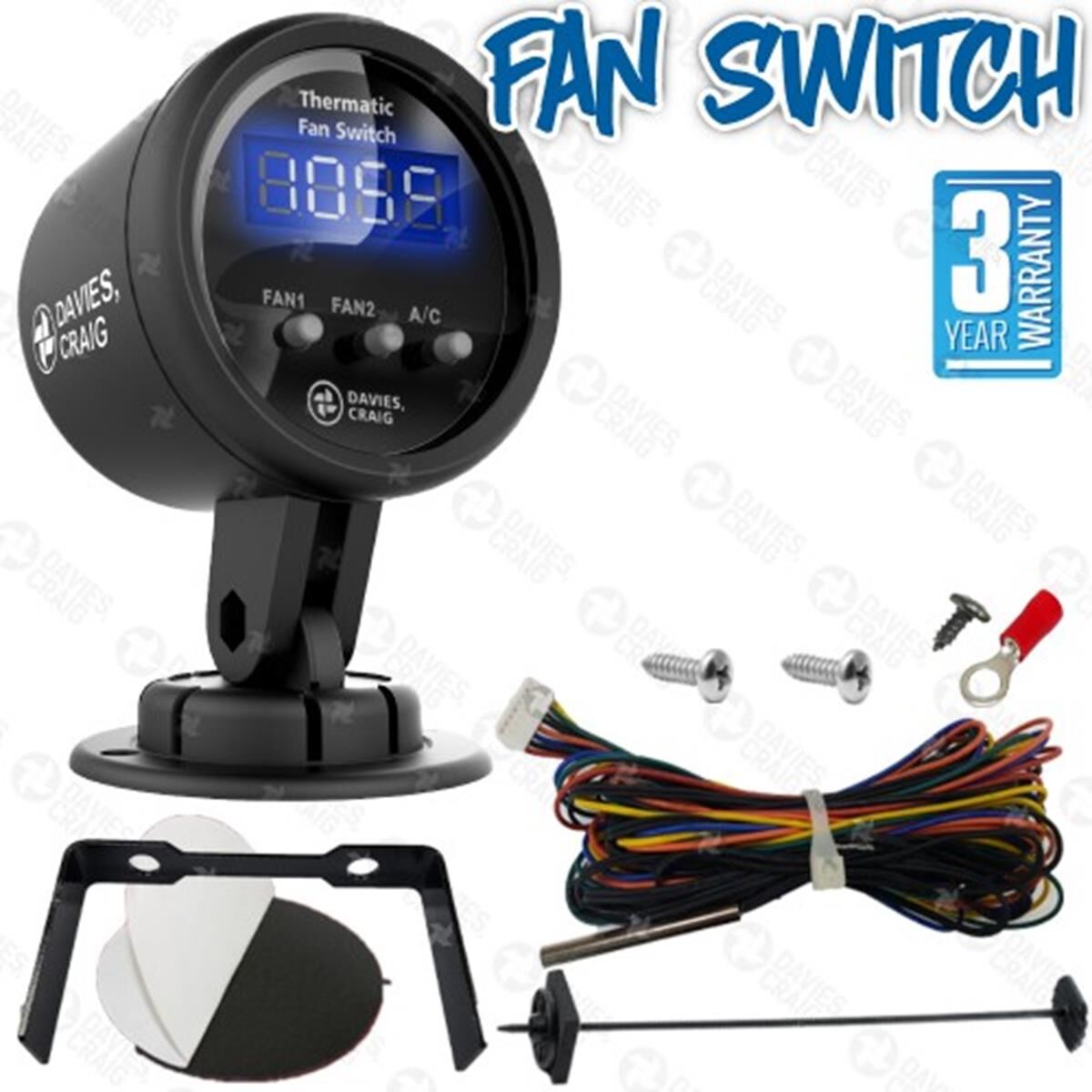 DIGITAL GAUGE THERMATIC FAN SWITCH KIT, , scaau_hi-res