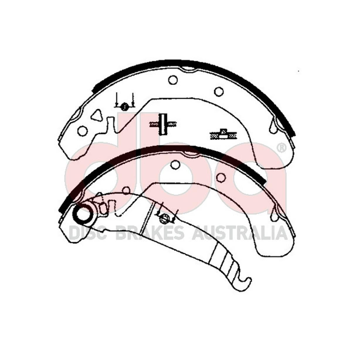 Street Series Brake Shoes [Holden Barina/Combo 2002-05 230mm], , scaau_hi-res
