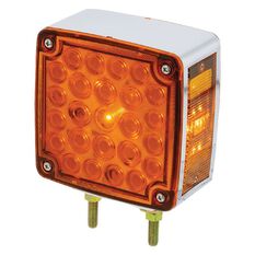 PKT 2 LED FRONT & SIDE INDCATR LAMP 12V DOUBLE BOLT MNT 0.3m LEAD, , scaau_hi-res