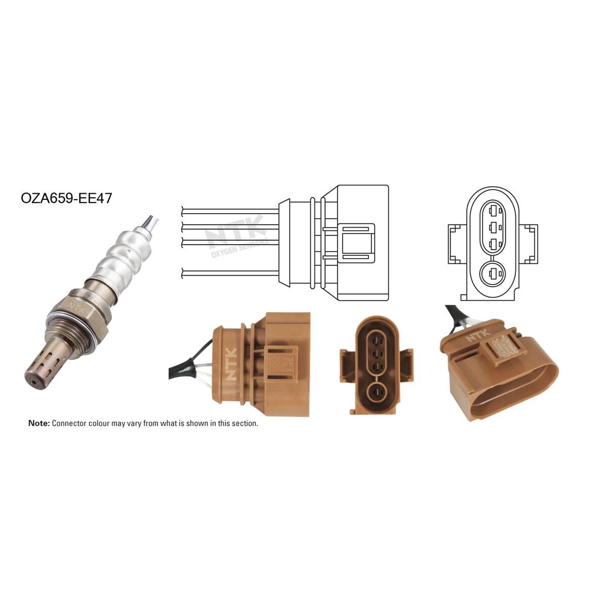 NTK OXYGEN SENSOR - OZA659-EE47, , scaau_hi-res