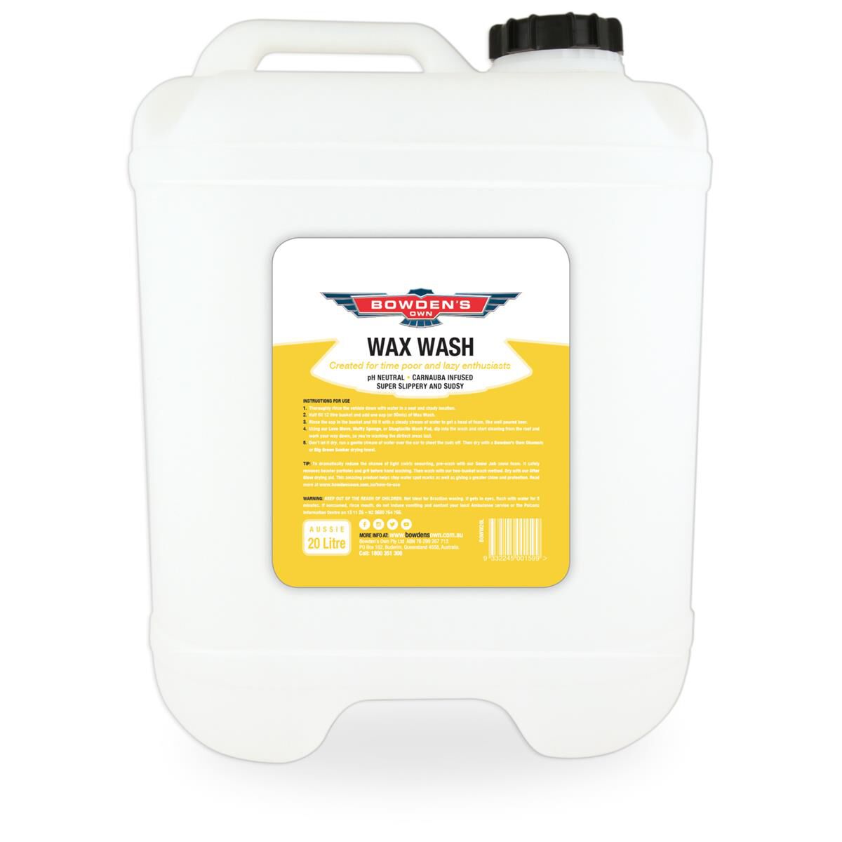 Wax Wash 20L, , scaau_hi-res