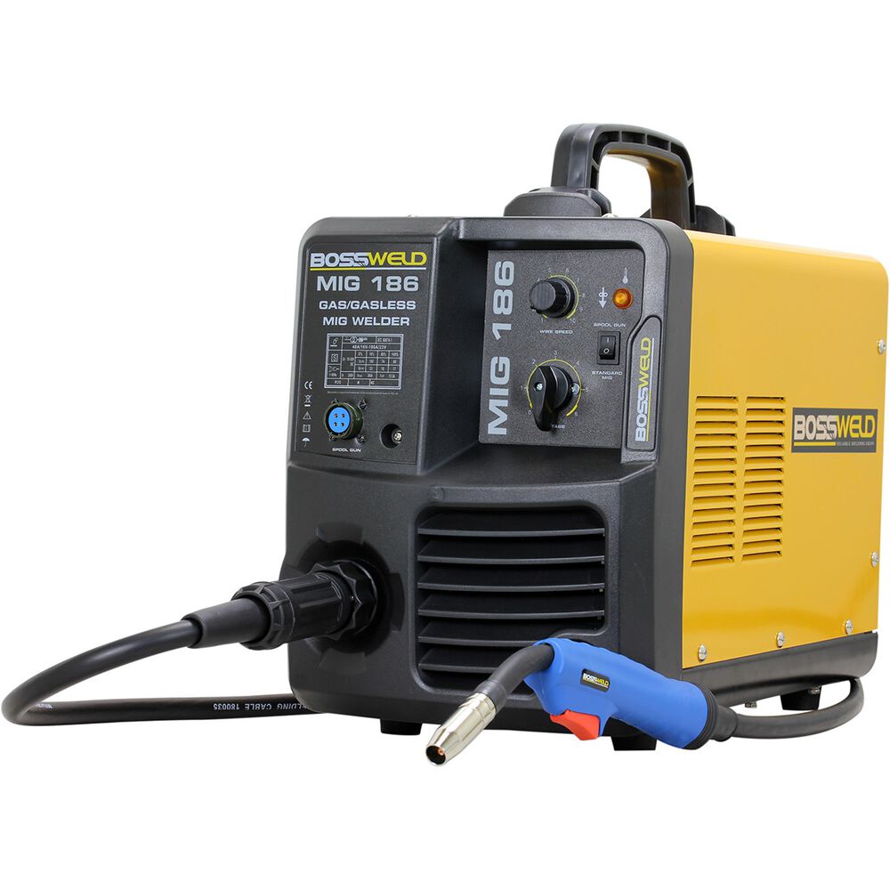 MIG 186 180A Gas Gasless MIG Welding Machine 600186 Supercheap Auto