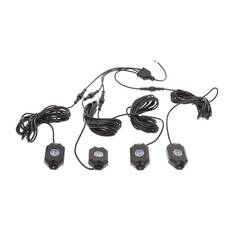 PKT 4 WHT LED ROCK LGHTS 9-32V 18 Watt 120Deg FLOOD BEAM IP68, , scaau_hi-res