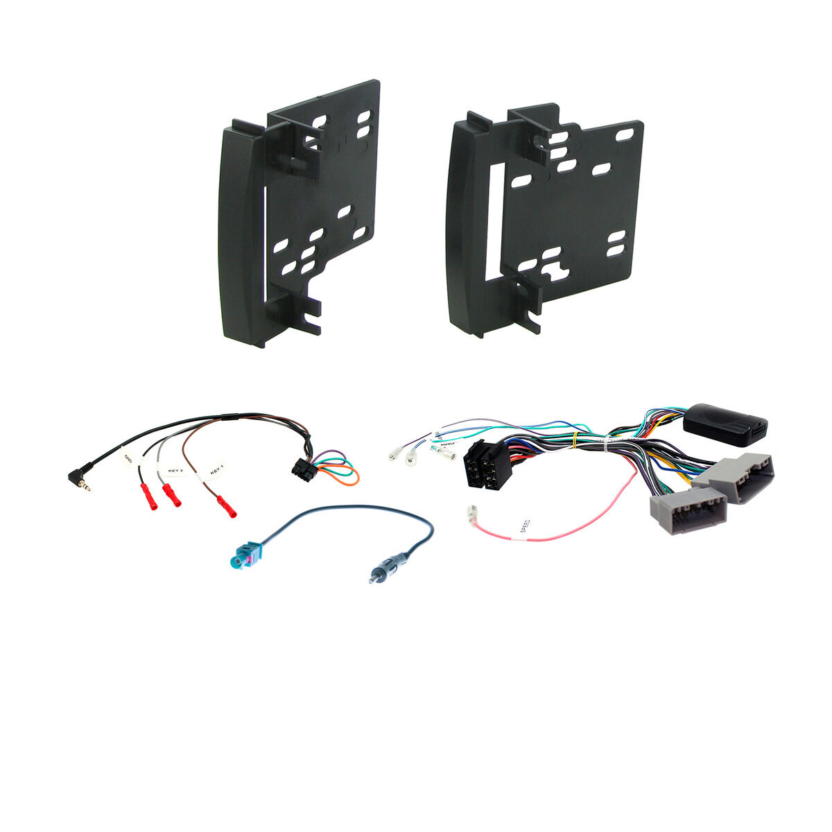 INSTALL KIT TO SUIT VARIOUS CHRYSLER, JEEP & DODGE VEHICLES (BLACK), , scaau_hi-res