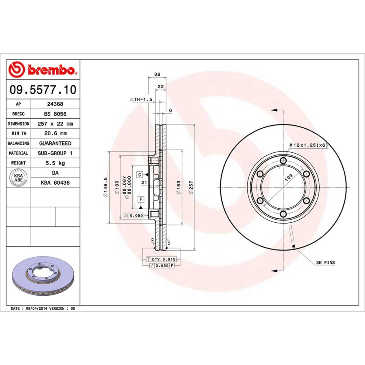 BREMBO DISC ROTOR, , scaau_hi-res