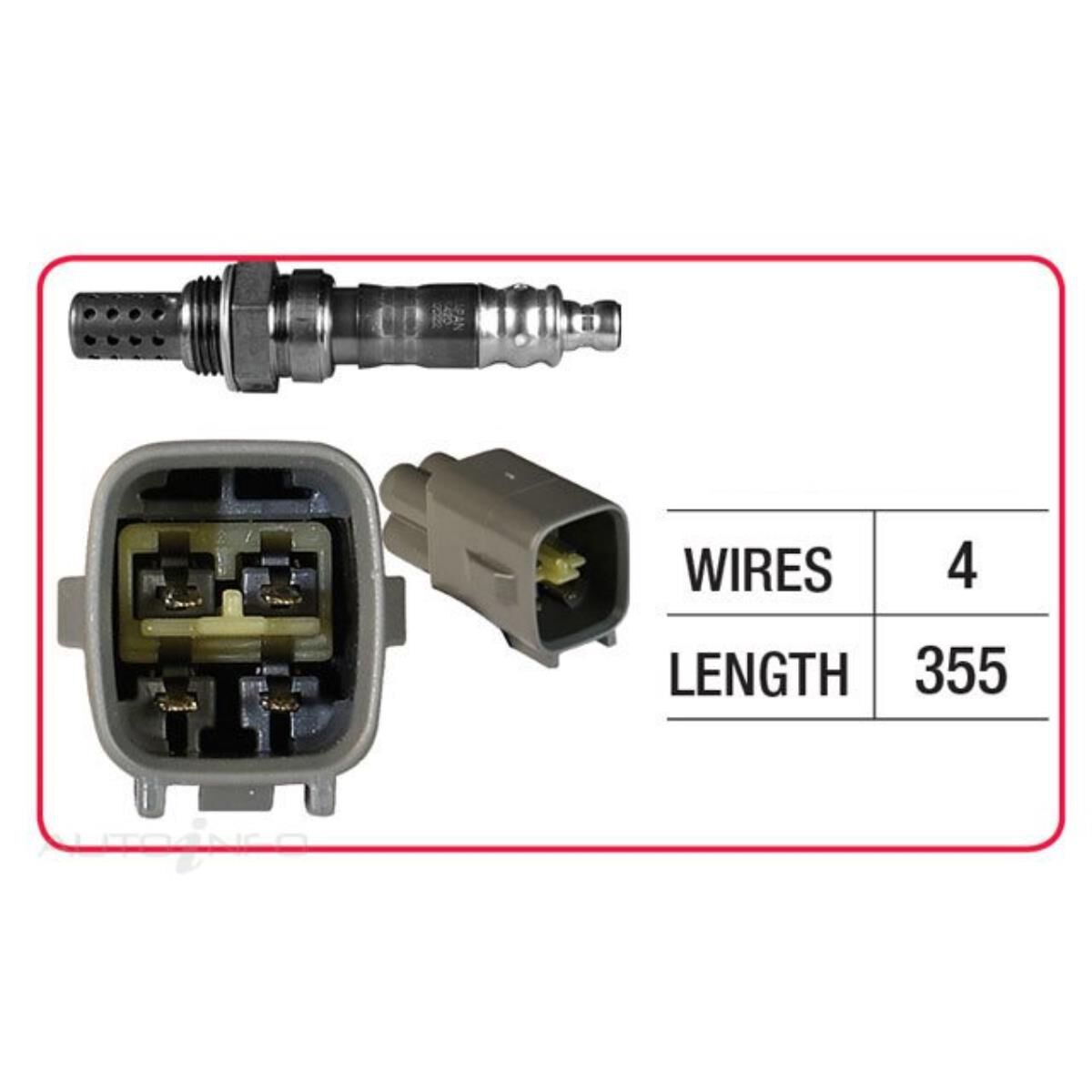 OX SENSOR - TOYOTA 4 WIRE PERMNT FLANGE, , scaau_hi-res