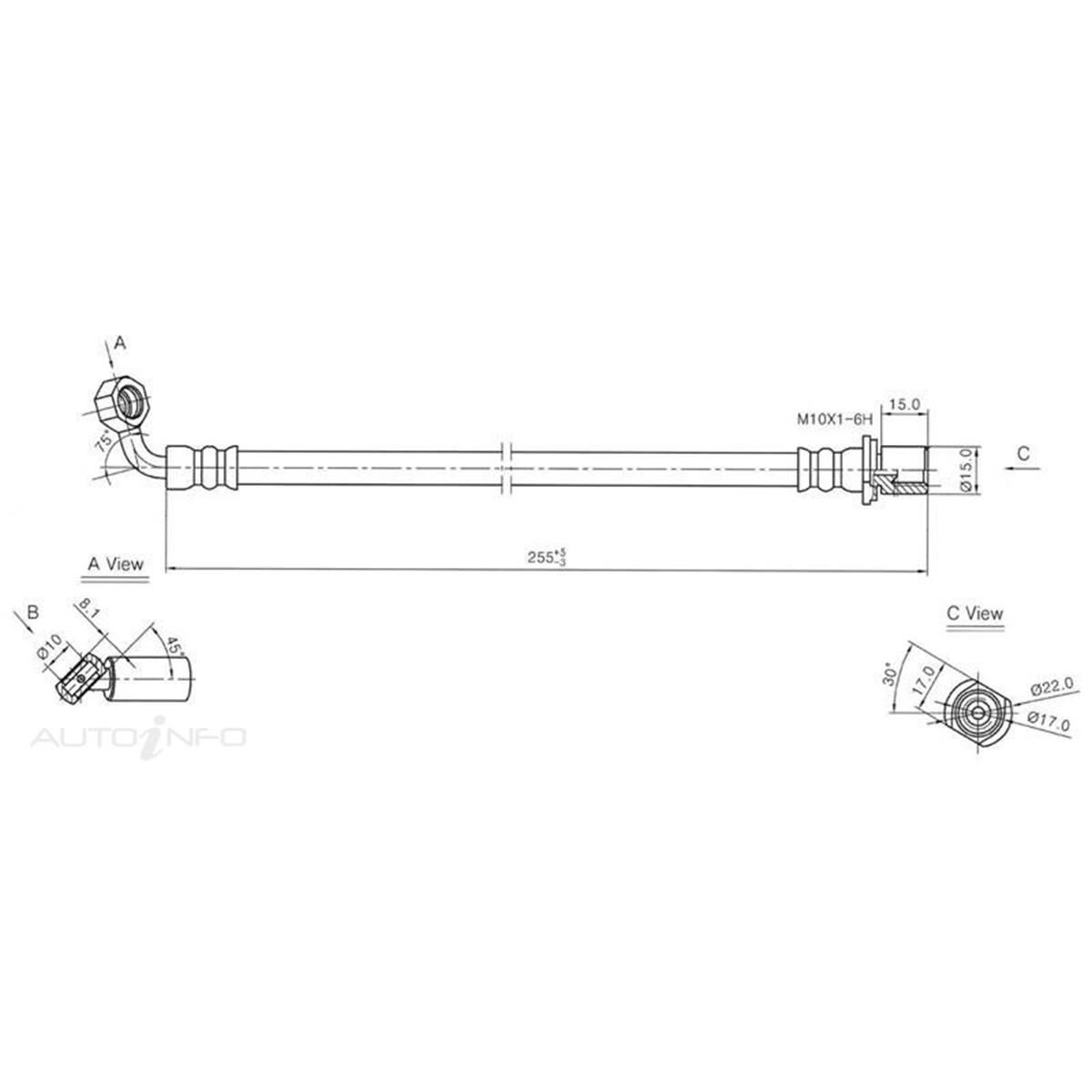 PTX REAR HOSE R/H, , scaau_hi-res