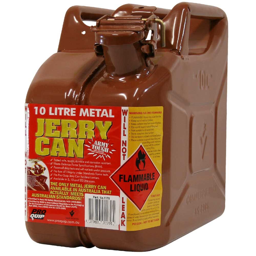 METAL JERRY CAN 10L BIO DIESEL NUT BROWN CARTON QTY 4, , scaau_hi-res