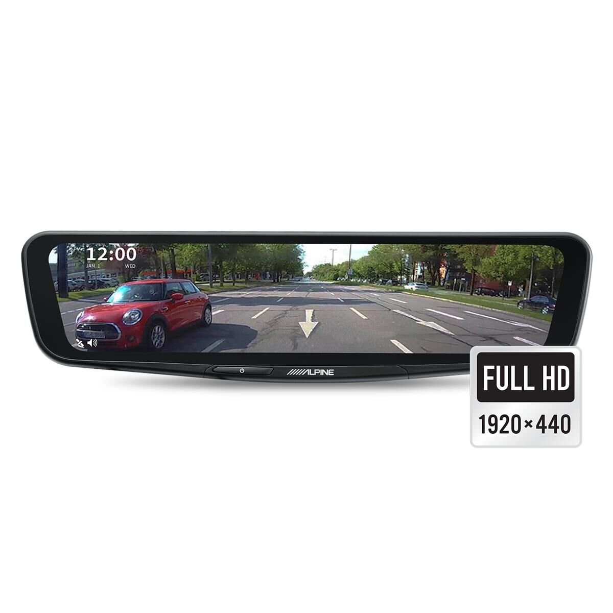 12" DIGITAL E-MIRROR WITH REAR CAMERA, , scaau_hi-res