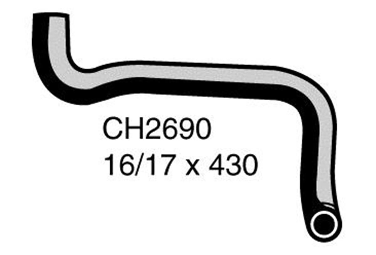 Heater Hose  - TOYOTA HILUX LN167R - 3.0L I4  DIESEL - Manual & Auto, , scaau_hi-res