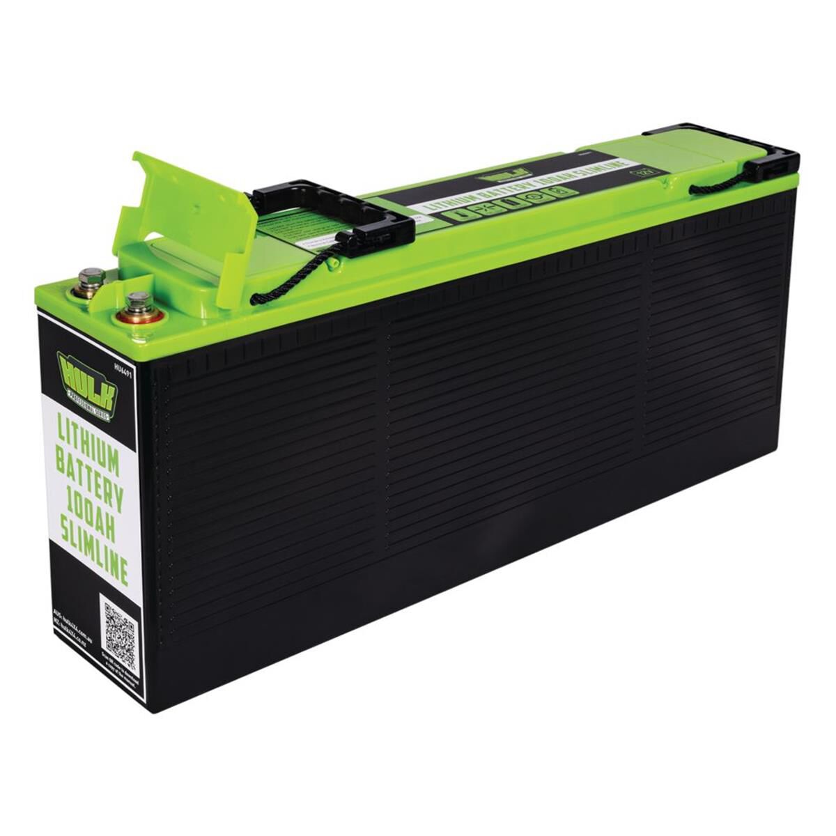 100Ah SLIMLINE LITHIUM BATTERY LifePo4 12V 551mm x 110mm x 240mm 12.5kg, , scaau_hi-res