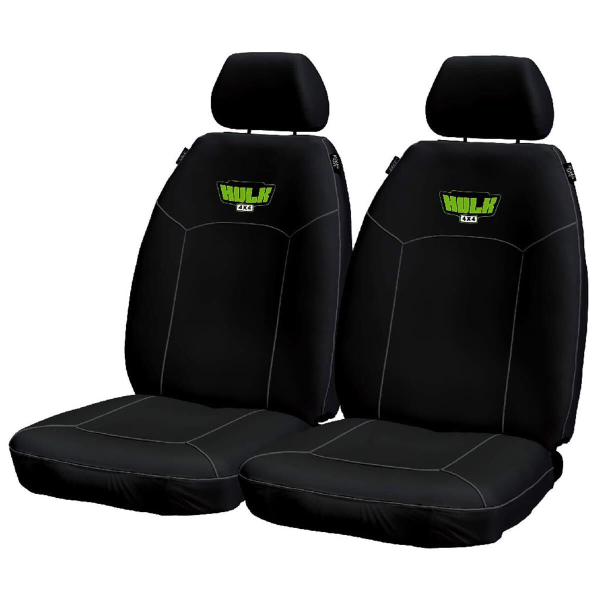 Hulk 4x4 Universal Heavy Duty Canvas Seat Cover Black Fronts