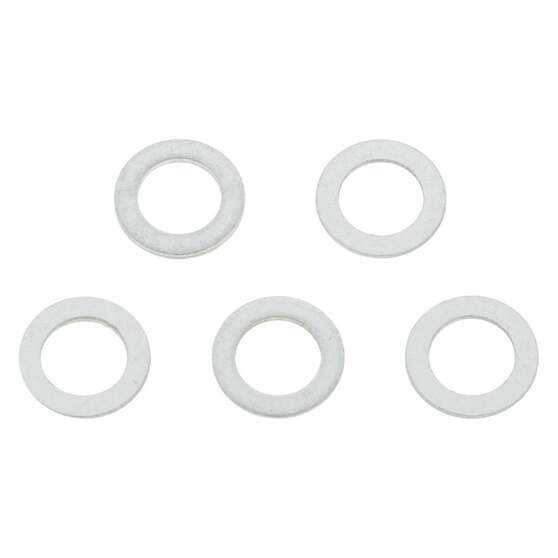 Pkt 5 SUMP PLUG WASHERS ALUMINIUM 14mm x 22mm x 2mm, , scaau_hi-res