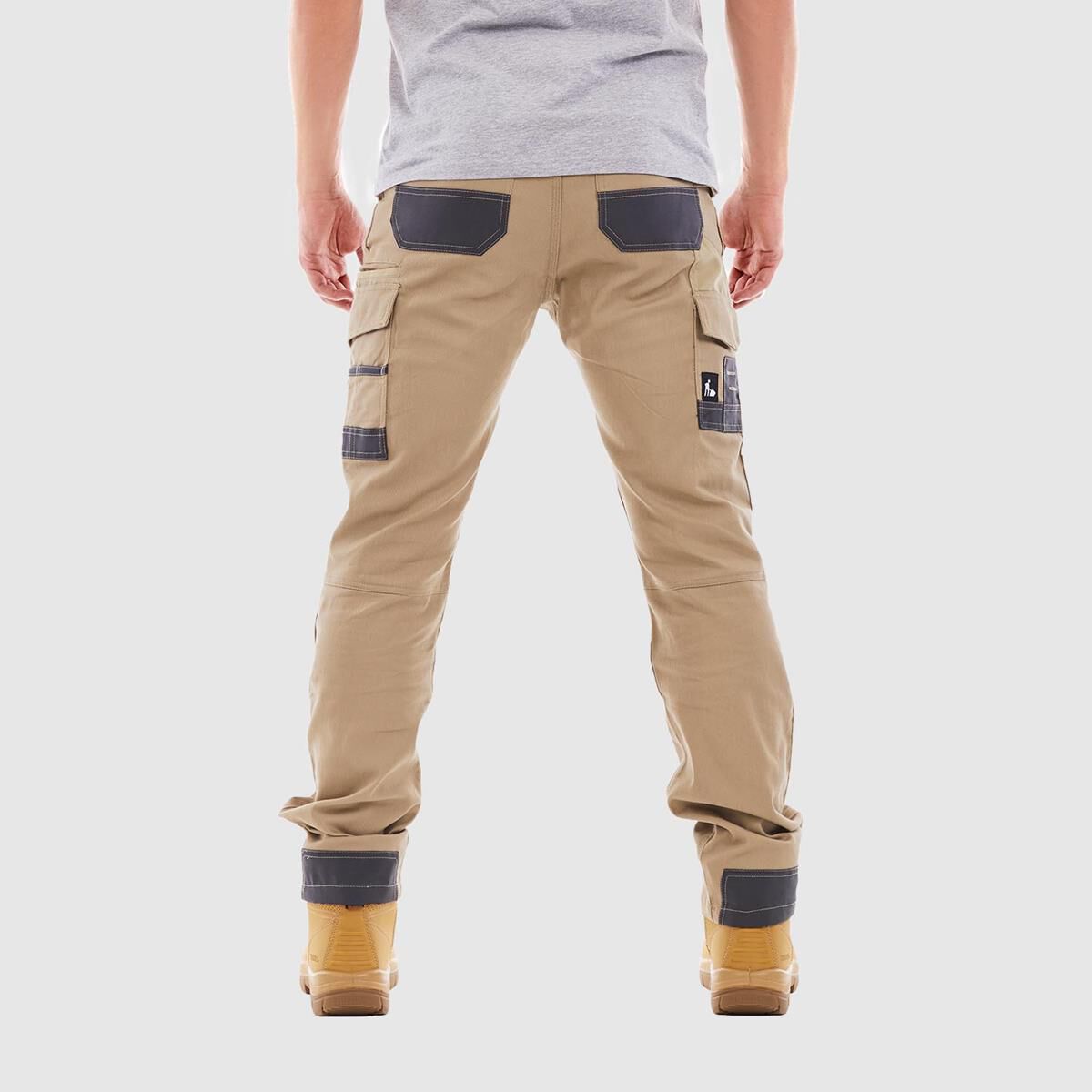 TRADIE FLEX CONTRAST CARGO PANT KHAKI 92, , scaau_hi-res