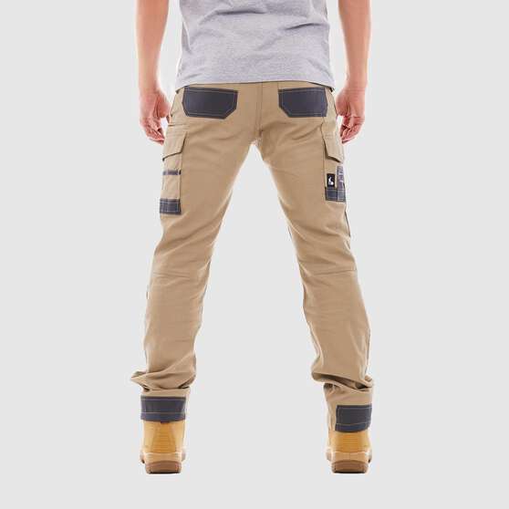 TRADIE FLEX CONTRAST CARGO PANT KHAKI 92, , scaau_hi-res