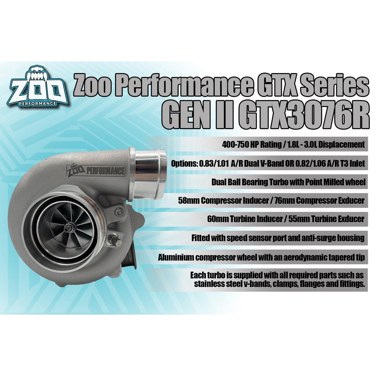 GTX30 SERIES 58MM TURBO 750HP 1.01 V-BAND INLET, , scaau_hi-res