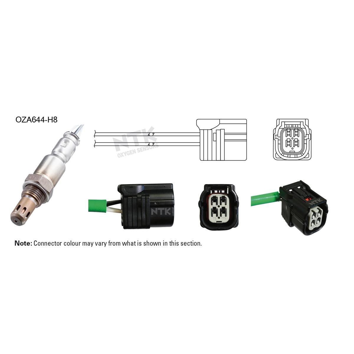 NTK OXYGEN SENSOR - OZA644-H8, , scaau_hi-res